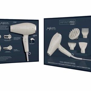 InfinitiPro Conair White Hair Dryer Set